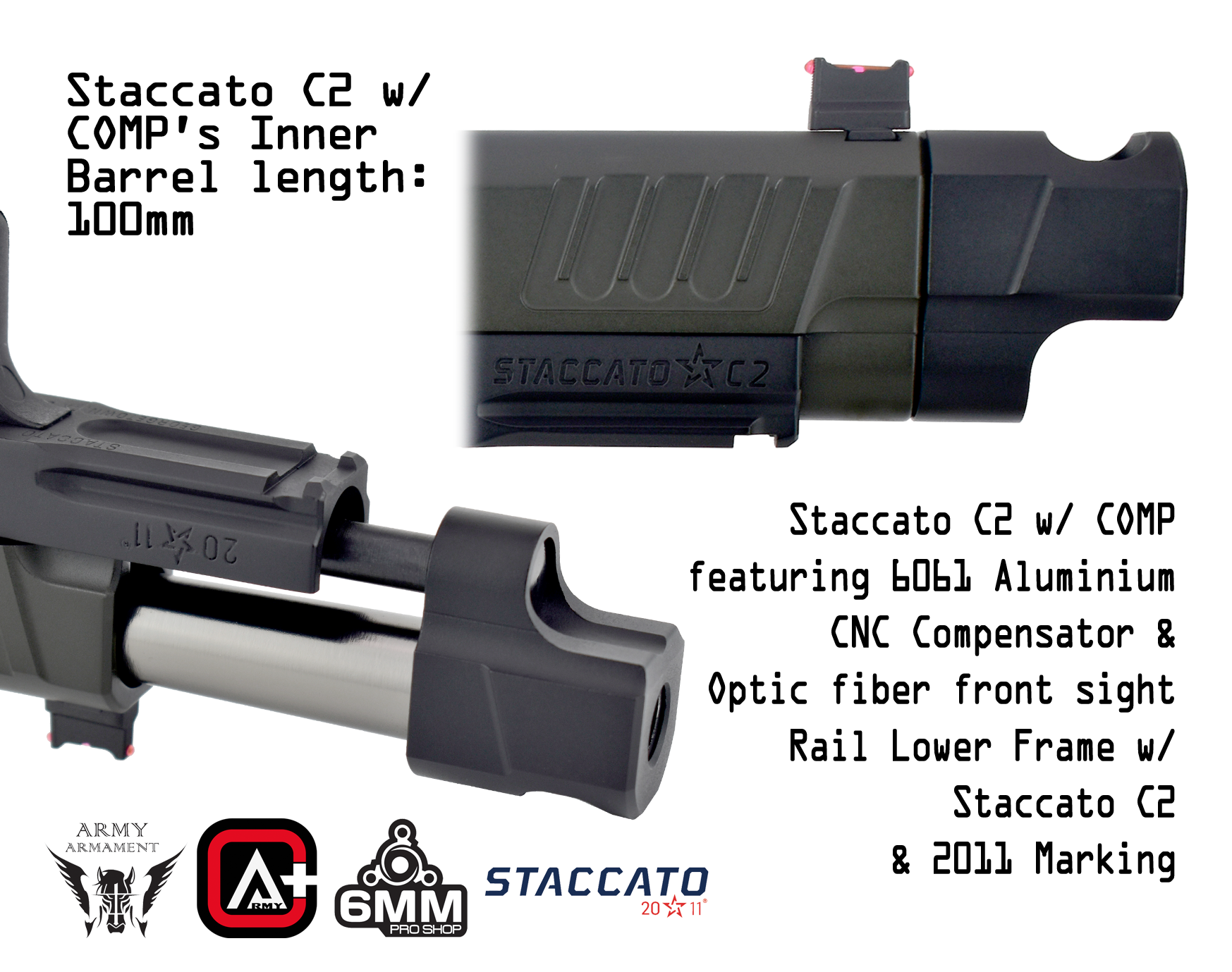 EMG Staccato C2 with comp - army-armament.com/